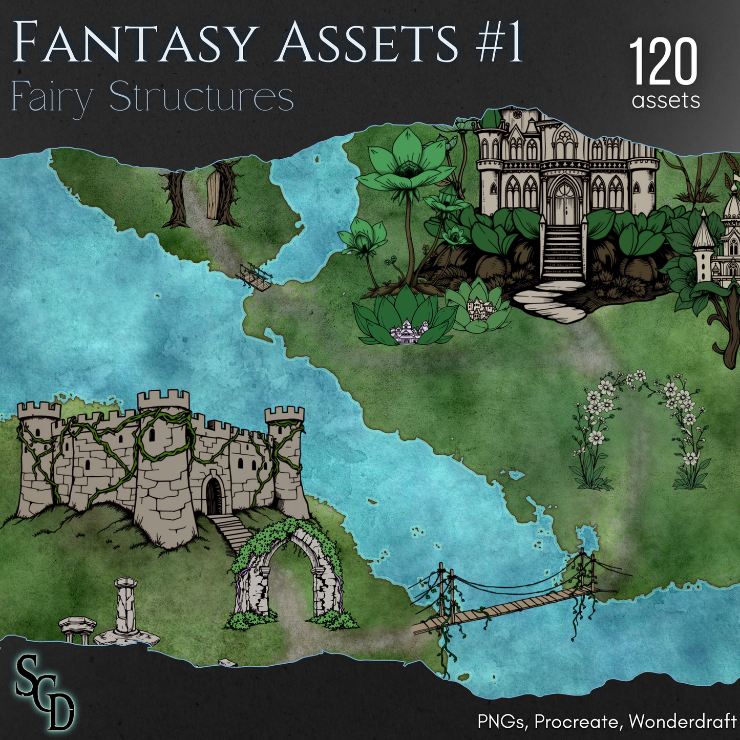Fantasy Assets #1 - Fairy Structures - SGD Fantasy Maps