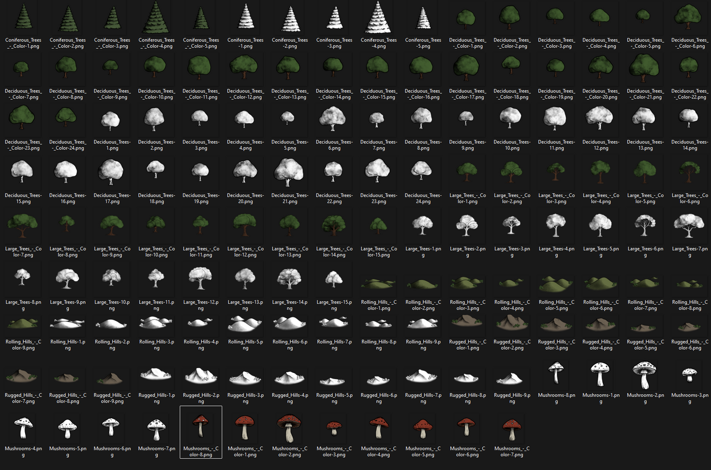 Biome Asset Pack #1 - Inky Woodlands - SGD Fantasy Maps