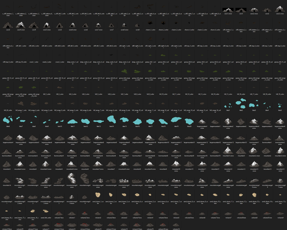 Terrain Asset Pack #1 - SGD Fantasy Maps