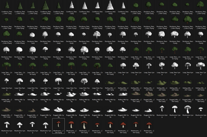 Biome Asset Pack #1 - Inky Woodlands