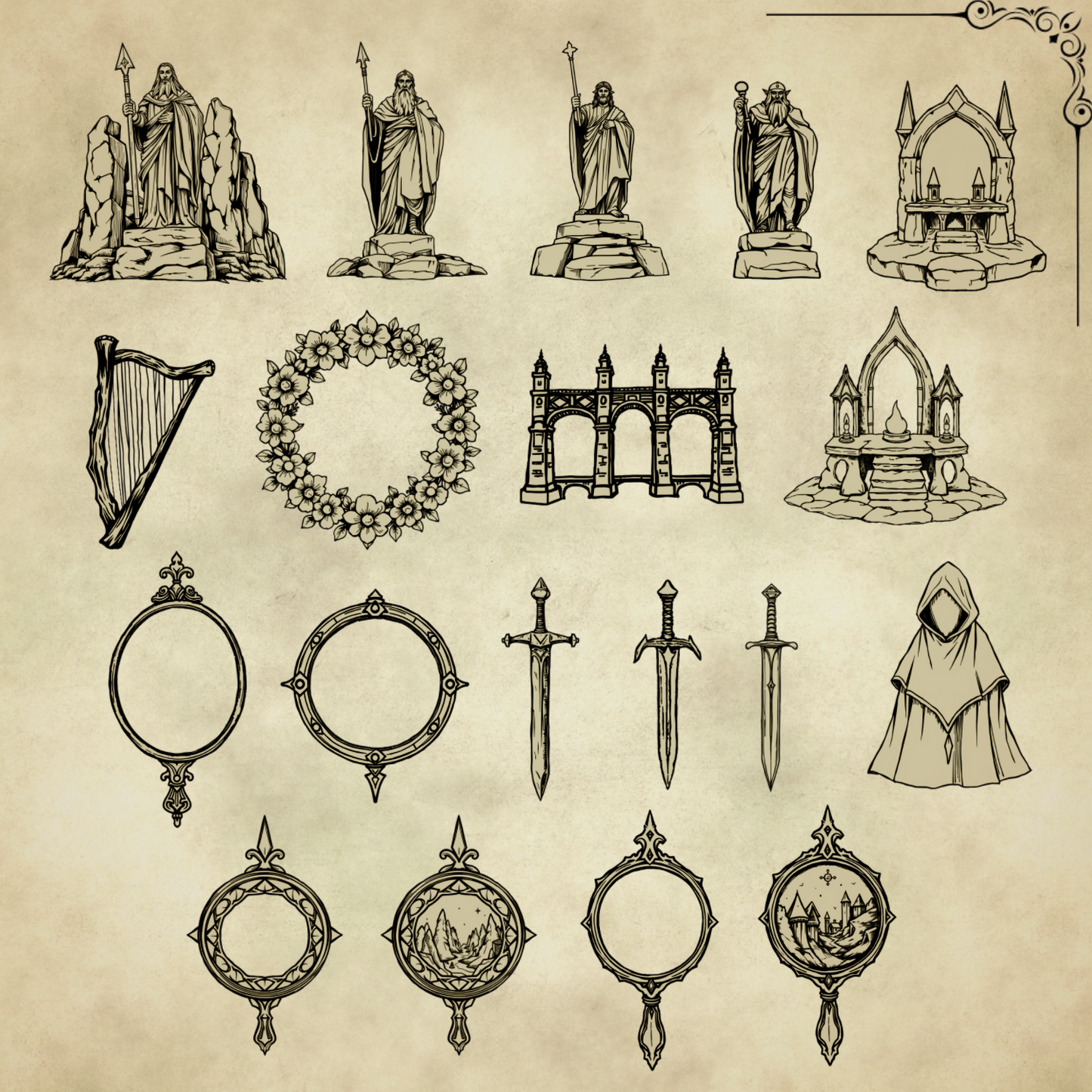 Fantasy Assets #2 - Elven Ruins and Relics - SGD Fantasy Maps