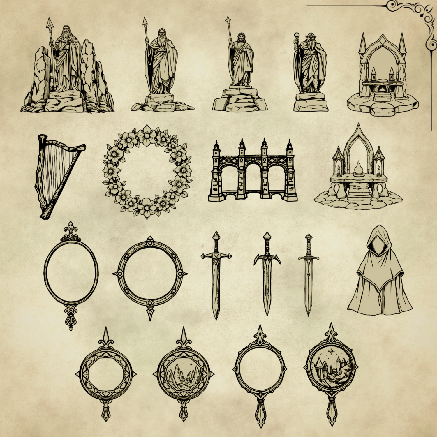 Fantasy Assets #2 - Elven Ruins and Relics - SGD Fantasy Maps