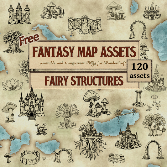 Free Assets #3 - Fairy Structures - SGD Fantasy Maps