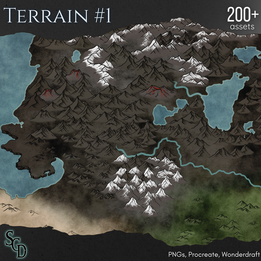 Terrain Asset Pack #1 - SGD Fantasy Maps