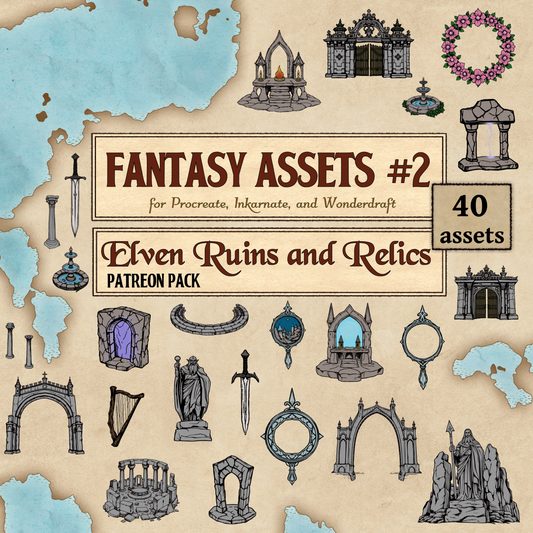 Fantasy Assets #2 - Elven Ruins and Relics