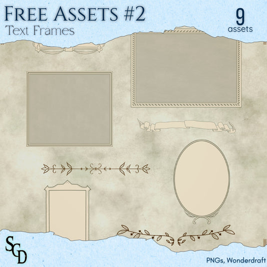 Free Assets #2 - Text Frames - SGD Fantasy Maps