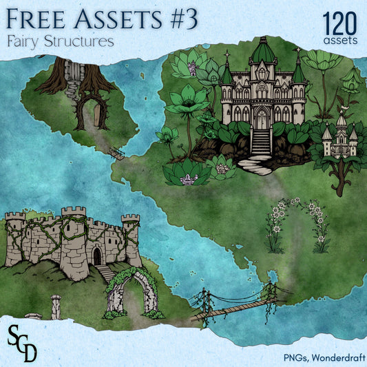 Free Assets #3 - Fairy Structures - SGD Fantasy Maps