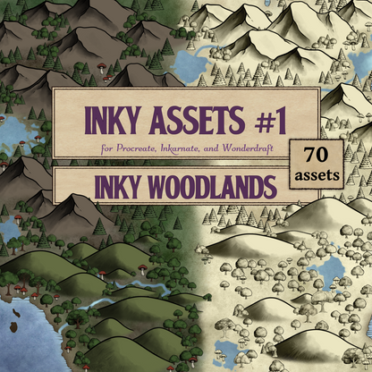 Inky Assets #1 - Woodlands