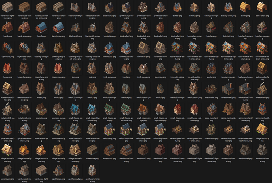 Free Assets #7 - Isometric Buildings - SGD Fantasy Maps