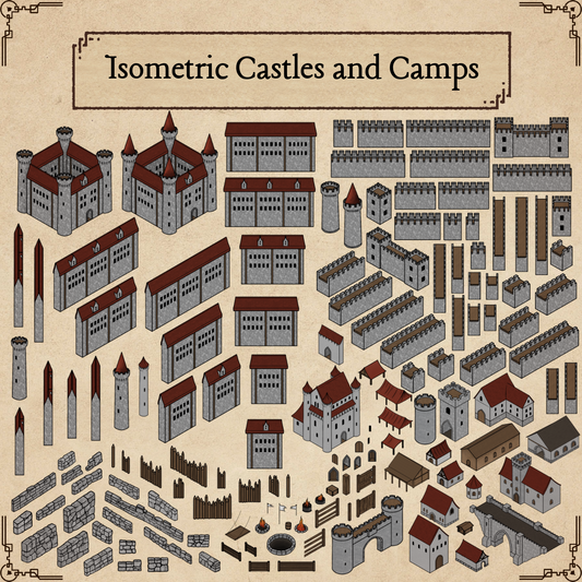 Isometric Assets #1 - Castles and Camps
