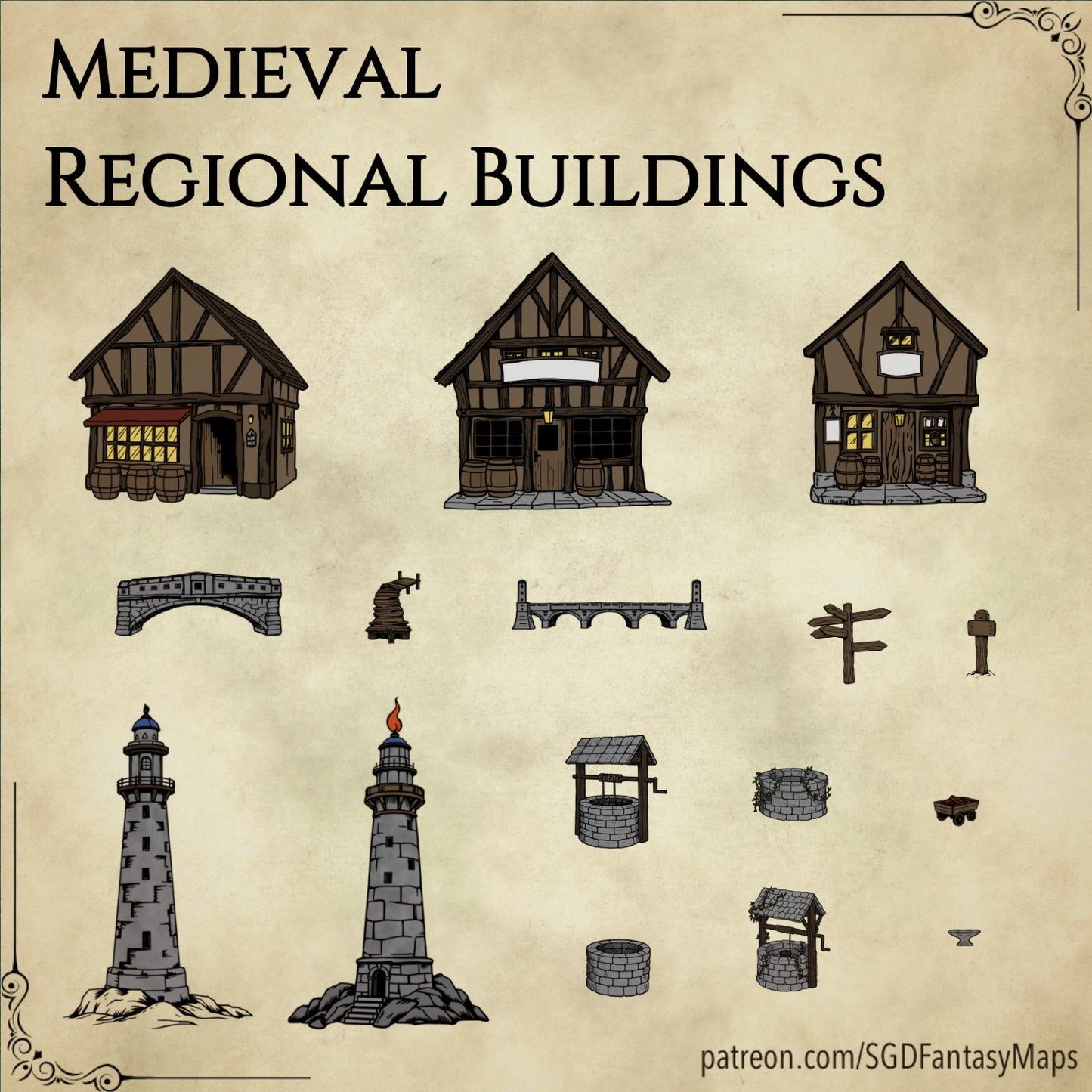 Medieval Assets #1 - SGD Fantasy Maps