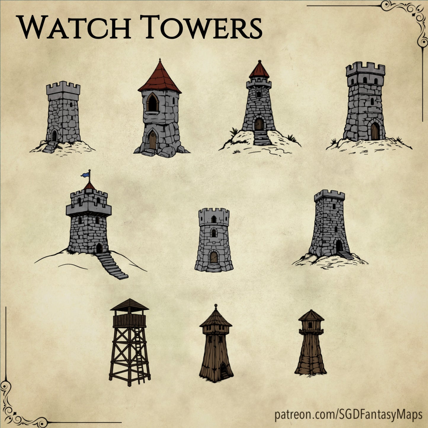 Medieval Assets #1 - SGD Fantasy Maps