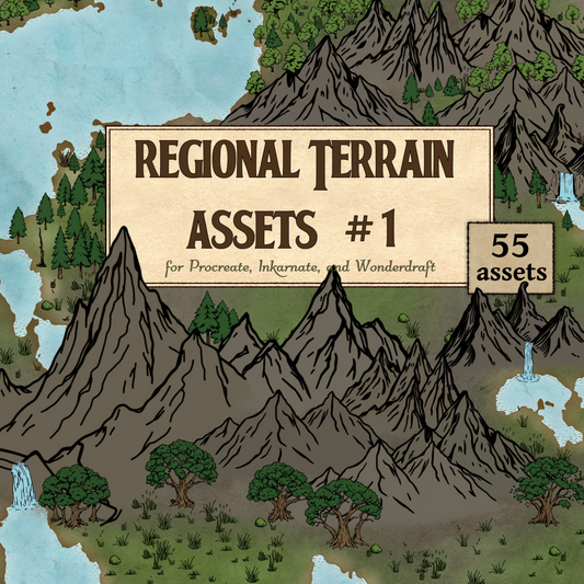 Regional Terrain Assets #1 - SGD Fantasy Maps