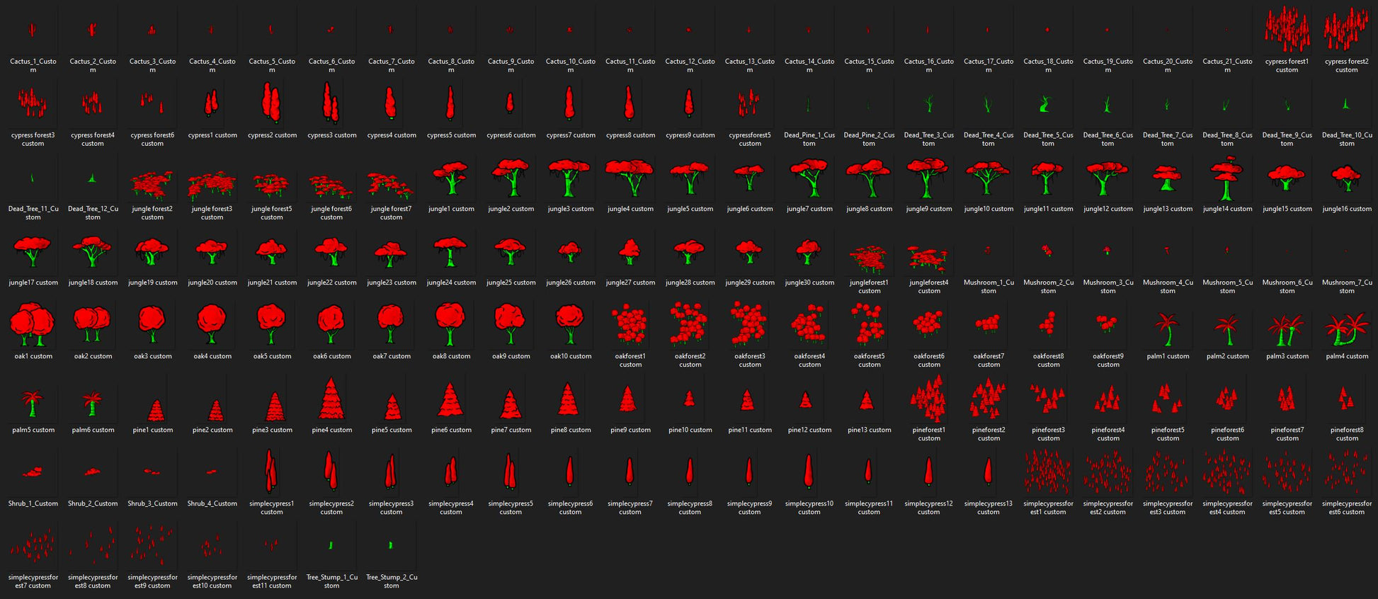 Trees and Plants Asset Pack #1 - SGD Fantasy Maps