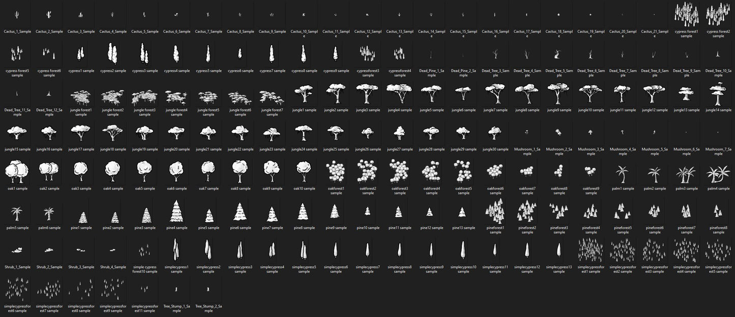 Trees and Plants Asset Pack #1 - SGD Fantasy Maps