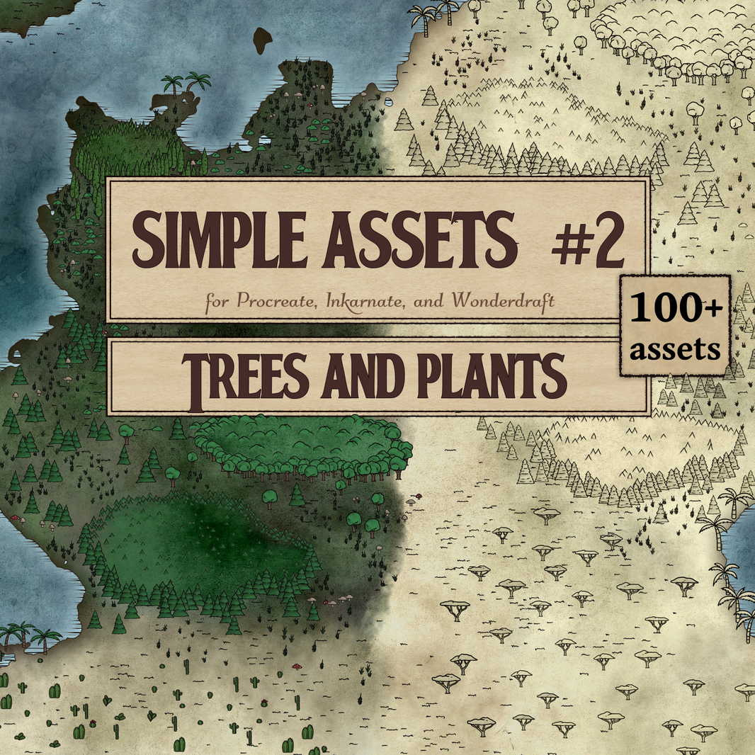 Fantasy Map Assets for Wonderdraft, Procreate, and Dungeondraft – SGD ...