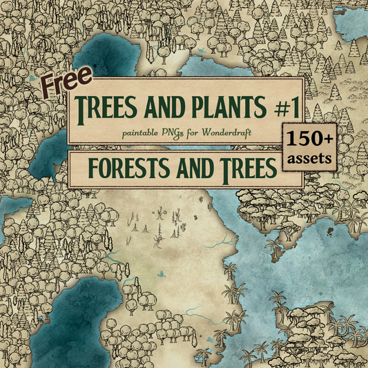 Free Assets # 5 - Trees and Plants - SGD Fantasy Maps